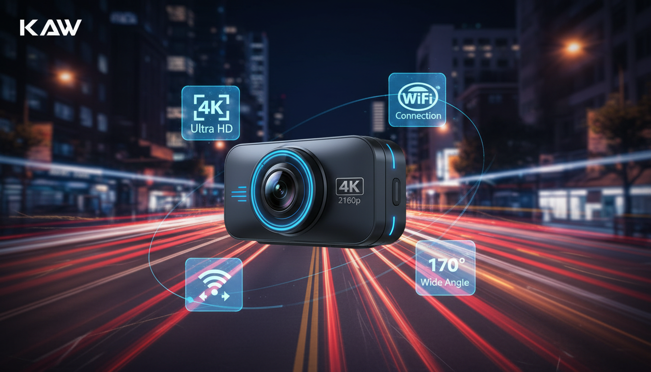 Trọn bộ Camera hành trình KAW 4K chính hãng thiết kế tinh tế